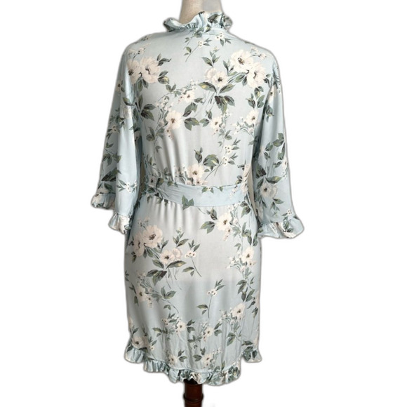 Yumi Kim Night Cap Robe in Primose Blue Size S - Picture 2 of 10